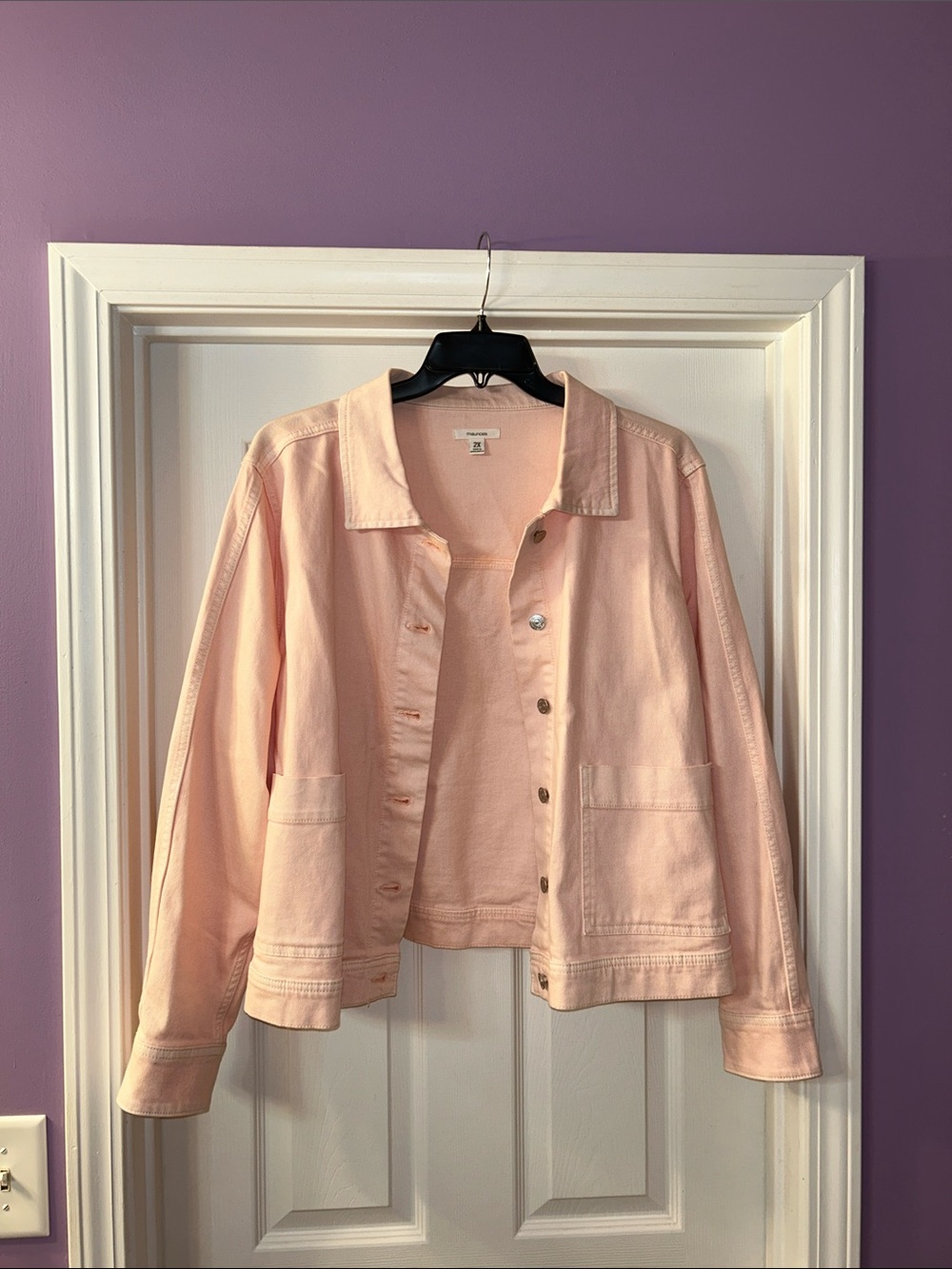 Maurices Pale Pink Denim Jacket